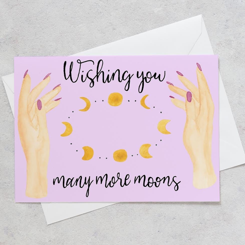 Wild Juniper- “Wishing You Many More Moons” Card