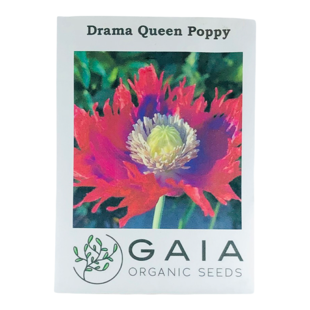 Gaia Organic Seeds- Drama Queen Poppy
