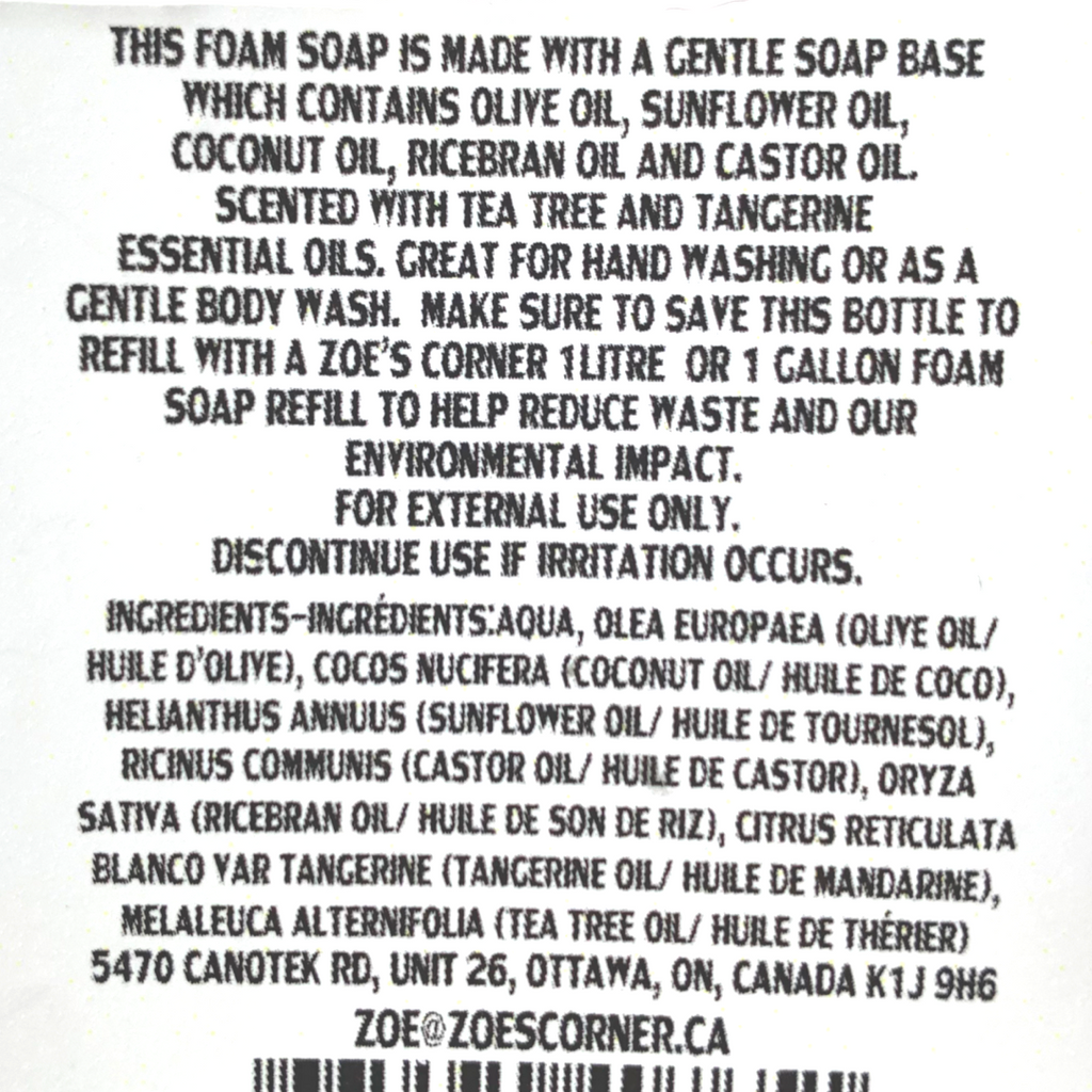 Zoe's Corner- Foam Soap (500mL)