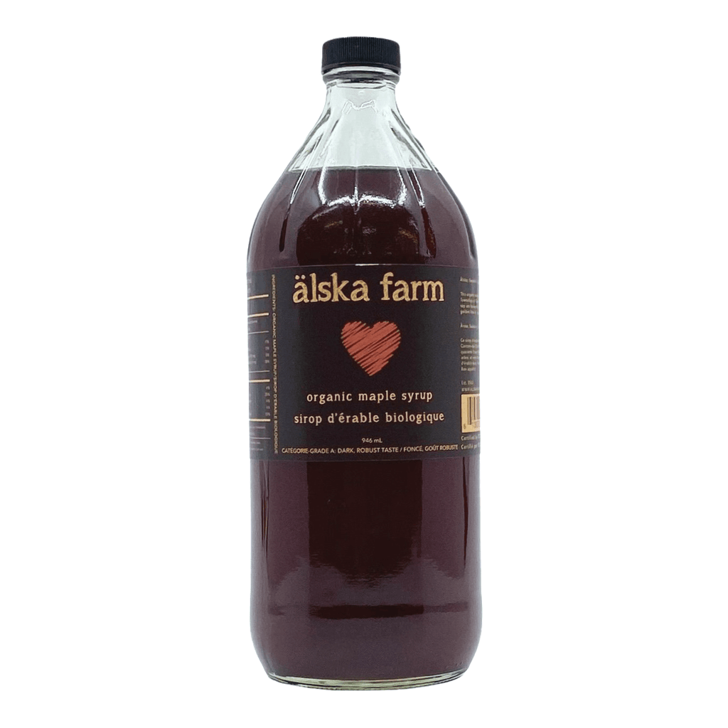 Älska Farm- Dark Organic Maple Syrup 946mL