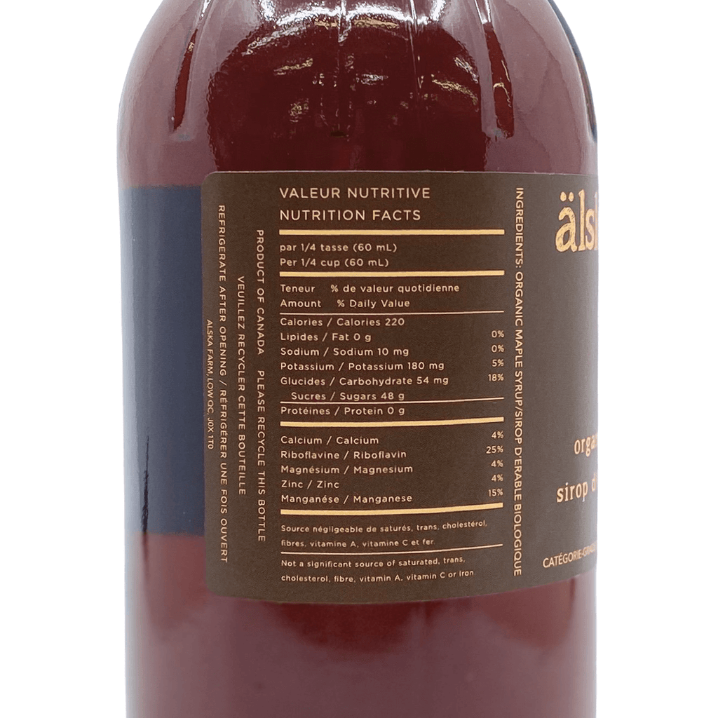 Älska Farm- Amber Organic Maple Syrup 946mL