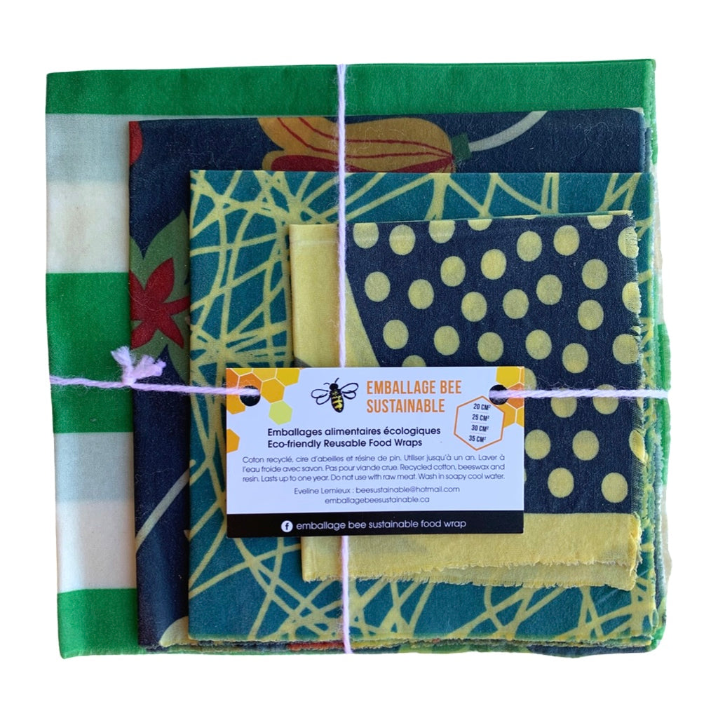 Emballage Beeswax Food Wraps