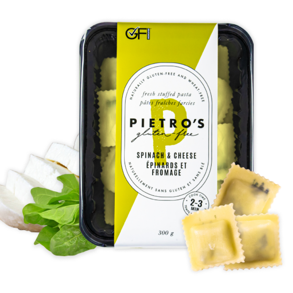 Pietro's Pasta- Gluten Free Spinach & Cheese Ravioli (Frozen)