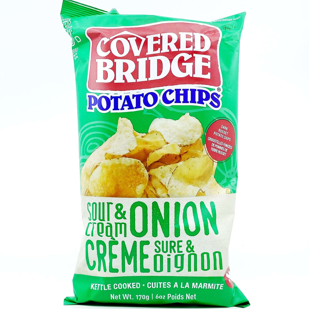 Covered Bridge- Sour Cream & Onion Chips (170g)