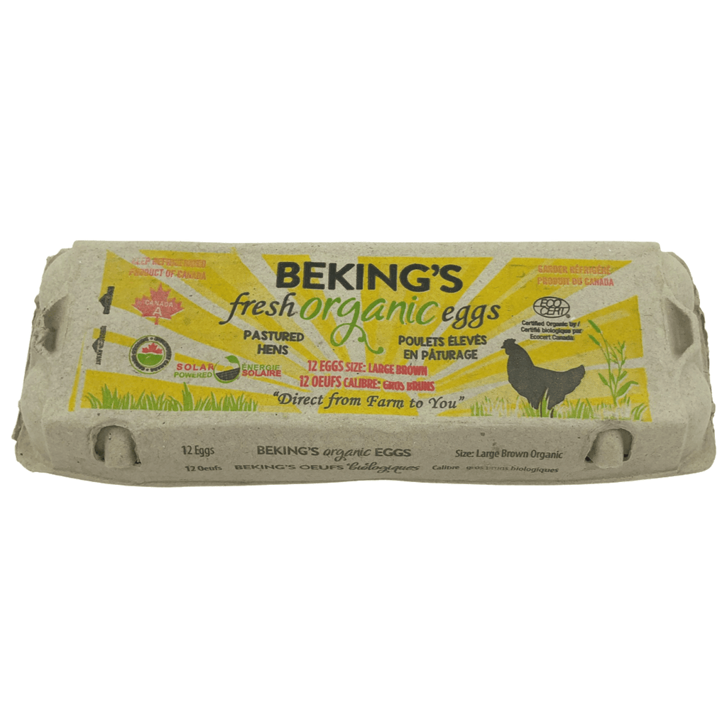 Beking’s Poultry Farm- Certified Organic Large Brown Eggs (1 dozen)