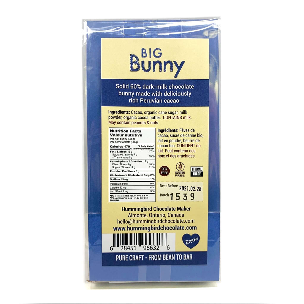 Hummingbird Chocolate Maker- Big Bunny (Milk)