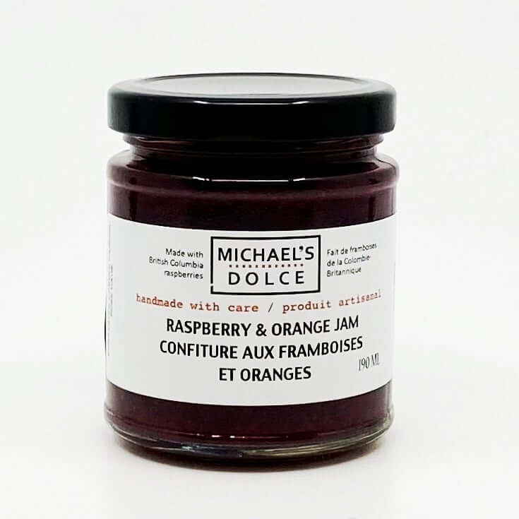Michael’s Dolce- Raspberry & Orange Jam (190ml)