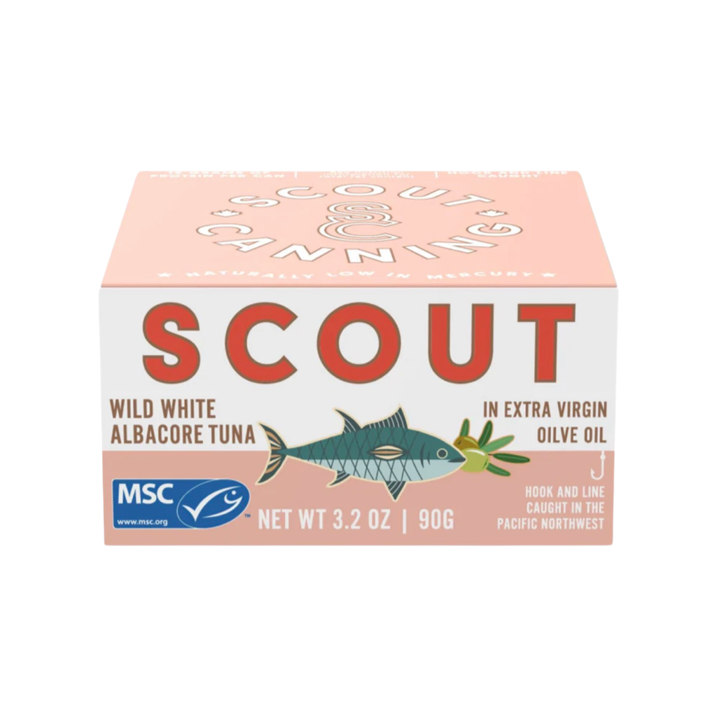 Scout Canning- Wild Albacore Tuna in Organic Olive Oil (90g)