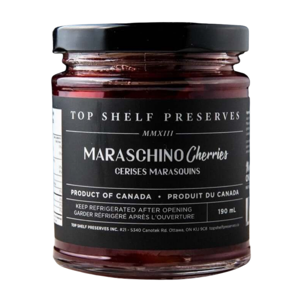 Top Shelf Preserves- Maraschino Cherries 190mL