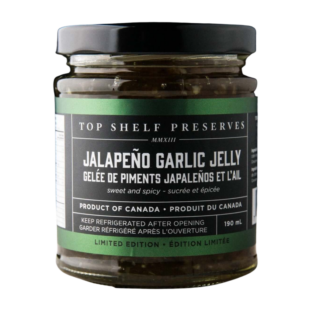 Top Shelf Preserves- Jalapeño Garlic Jelly 190mL