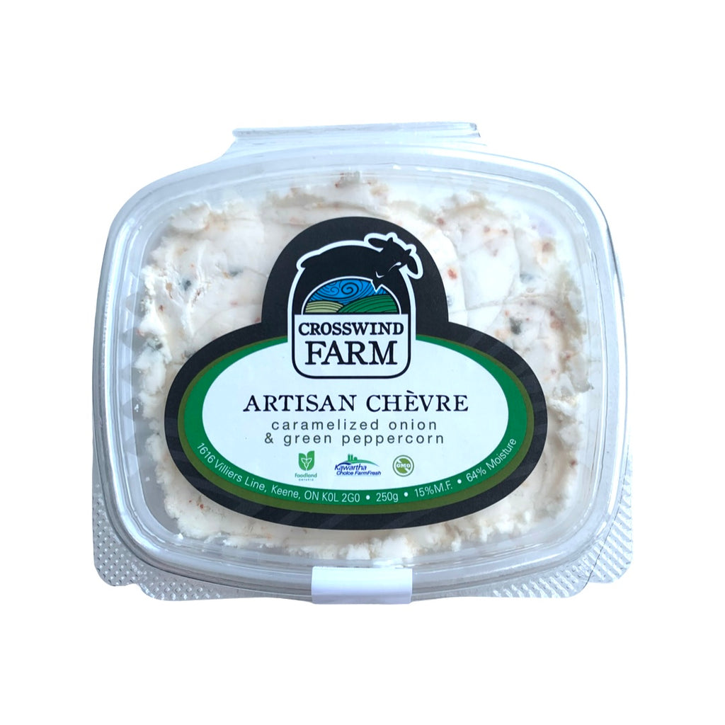 Crosswind Farm - Caramelized Onion with Green Peppercorn Chevre