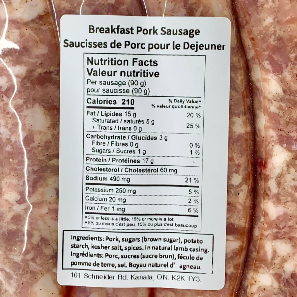 Valley Sausage Co. - Breakfast Pork Sausage