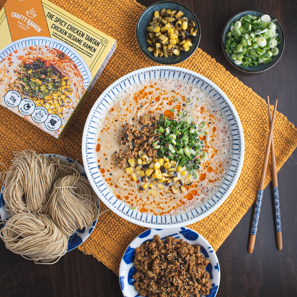 Crafty Ramen Market- Spicy Chicken Sesame Tantan Ramen Kit