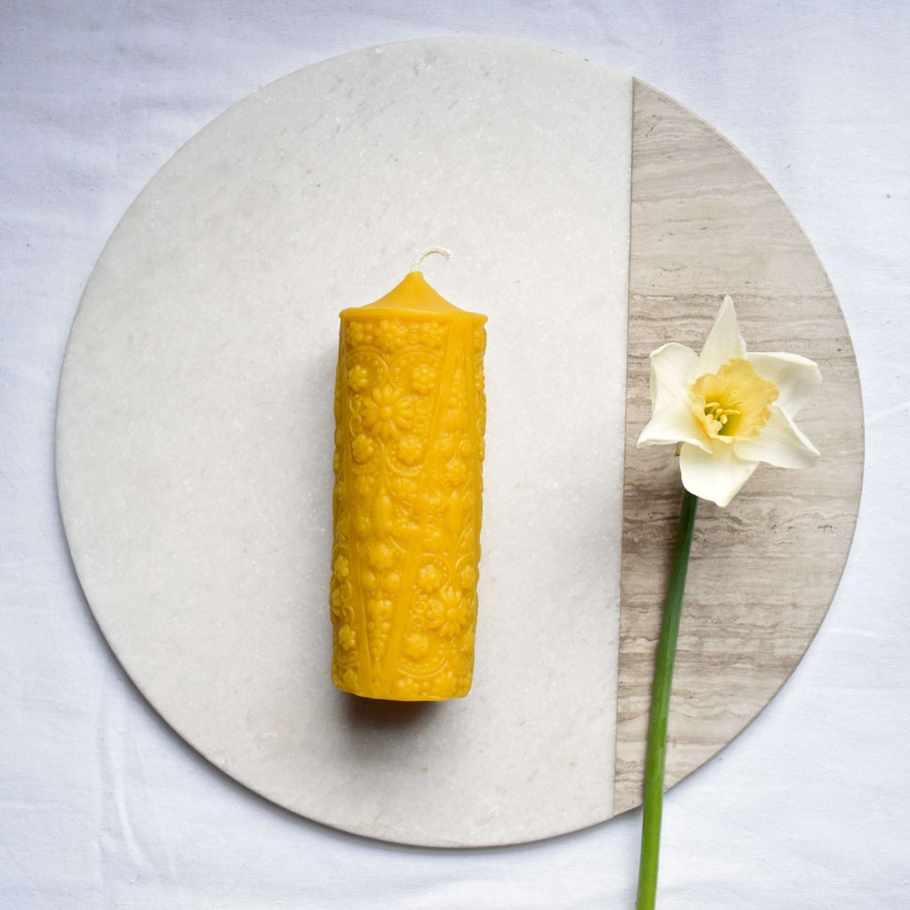 The Wax Studio- 1800's Flower Pillar