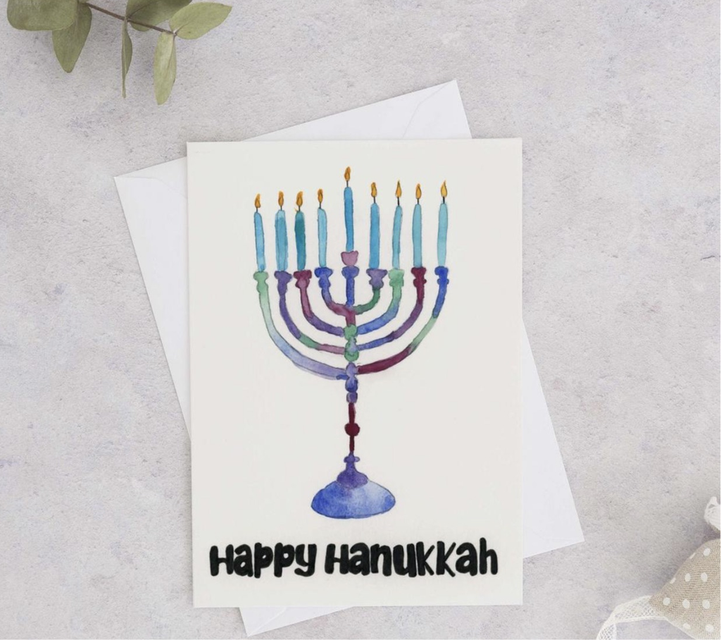 Wild Juniper- “Happy Hanukkah” Card